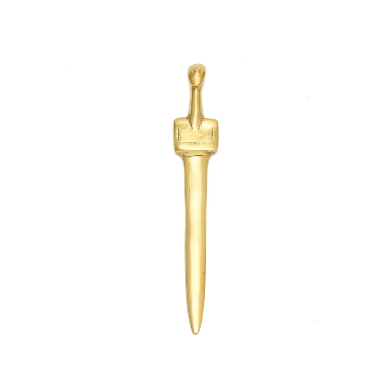 Letter Opener or Envelope Opener, Handmade of Solid Brass Metal, Classy
